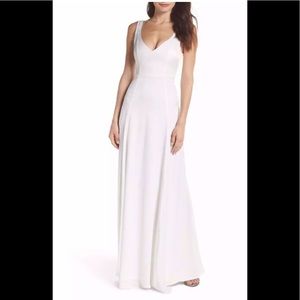 Show me your Mumu Jen maxi bridesmaid gown ivory S